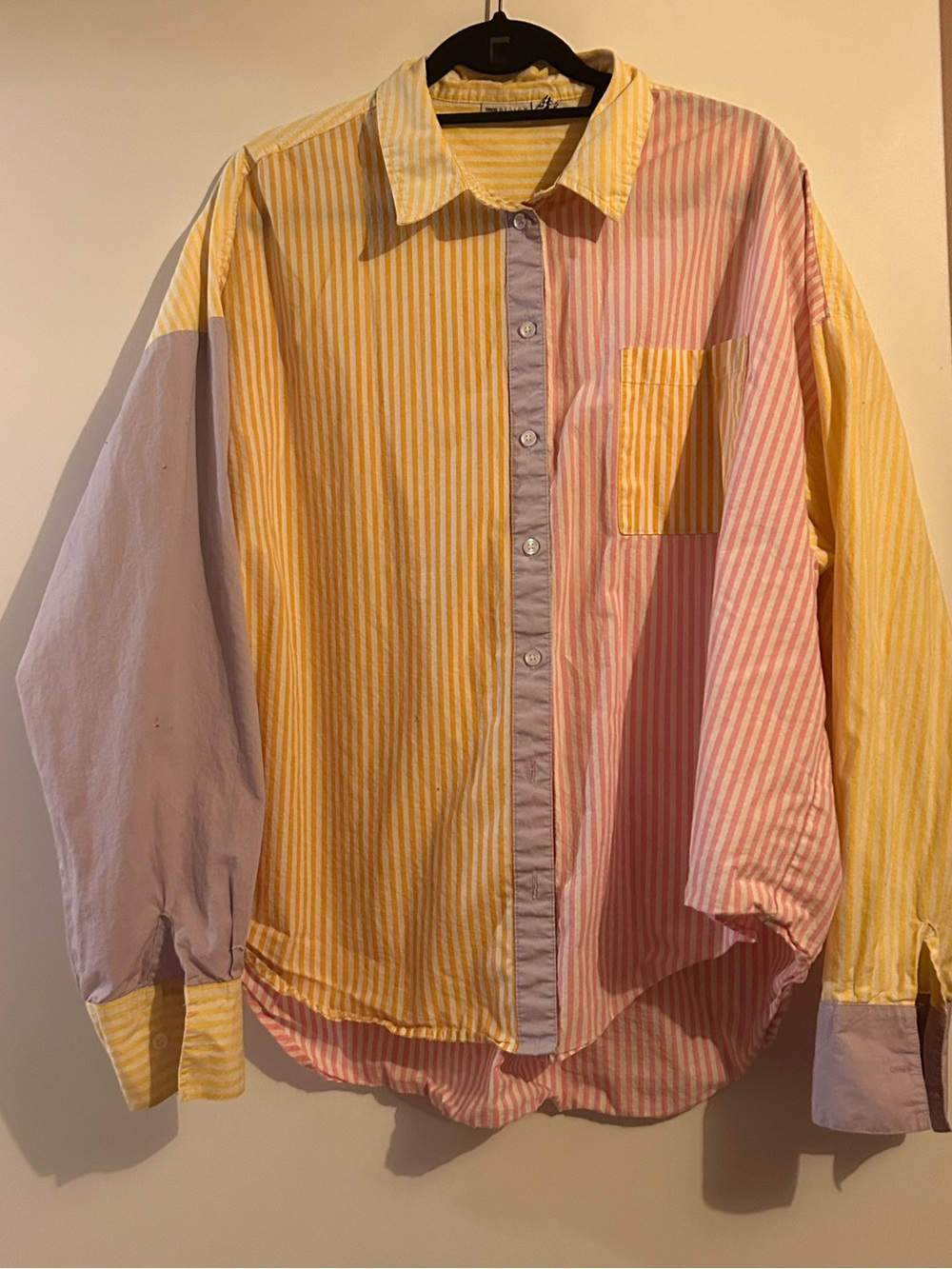 ASOS Oversized Multi Colour Striped Shirt